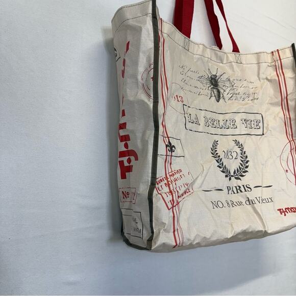 Tj max reusable tote bag Paris graphic printed - Picture 3 of 6